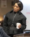 9-1-1 S08 Angela Bassett Black Belted Jacket Side