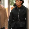 9-1-1 S08 Angela Bassett Black Belted Jacket
