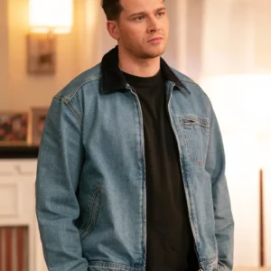 9-1-1 S08 Evan Buckley Blue Denim Jacket Side