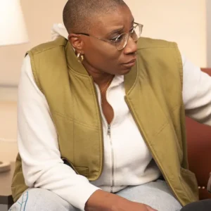 9-1-1 S08 Henrietta Wilson Green Vest Front