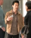 9-1-1 S08 Kenneth Choi Suede Leather Jacket