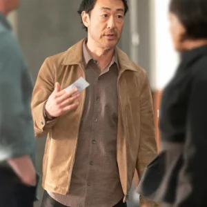 9-1-1 S08 Kenneth Choi Suede Leather Jacket