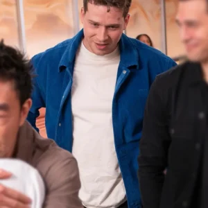 9-1-1 S08 Oliver Stark Blue Corduroy Jacket Side