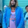 A Minecraft Movie 2025 Jason Momoa Blue Jacket Side