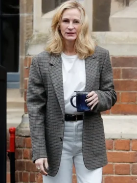 After the Hunt 2025 Julia Roberts Grey Coat