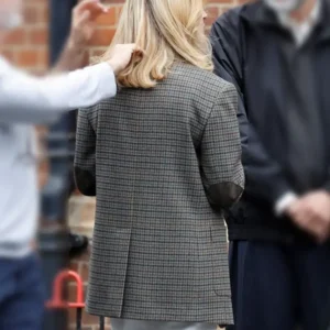 After the Hunt 2025 Julia Roberts Grey Coat Back