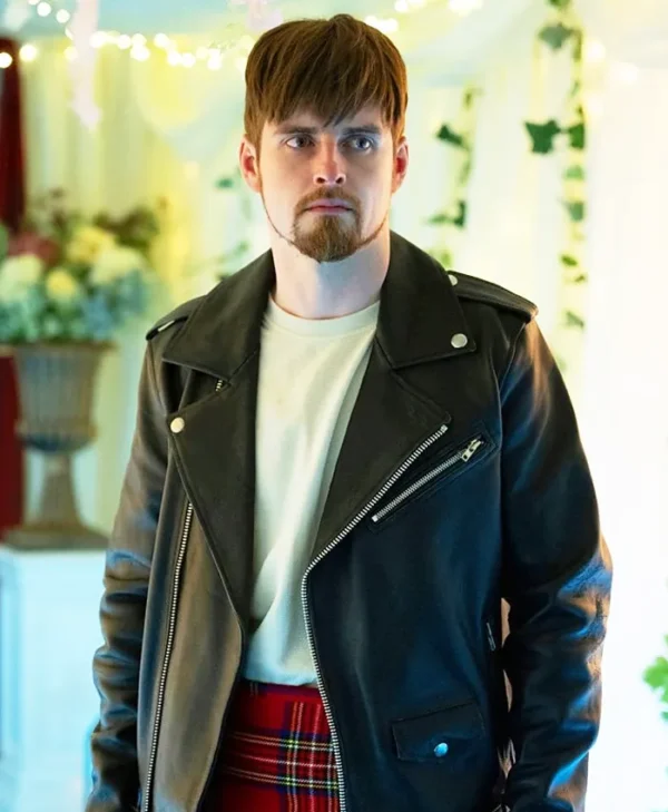 An t-Eilean S01 Andrew MacInnes Black Leather Jacket