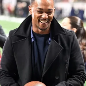 Anthony Mackie CFP National Championship Black Coat