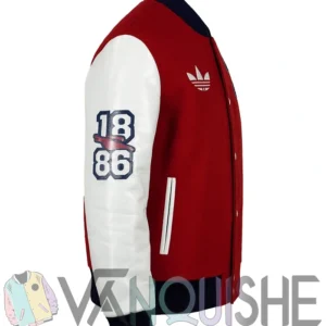 Arsenal 2025 Classic Varsity Jackets Front Look right