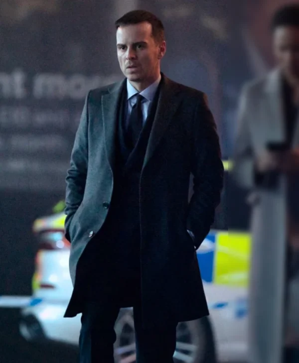 Back in Action 2025 Andrew Scott Wool Coat