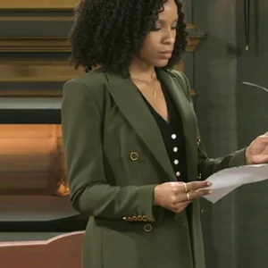 Beyond the Gates S01 Arielle Prepetit Green Blazer