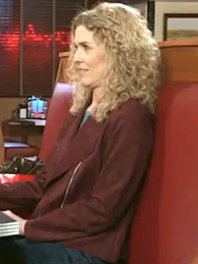 Beyond the Gates S01 Jerri Tubbs Maroon Suede Jacket