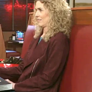 Beyond the Gates S01 Jerri Tubbs Maroon Suede Jacket