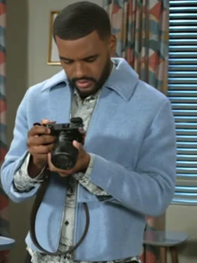 Beyond the Gates S01 Sean Freeman Blue Wool Jacket