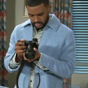 Beyond the Gates S01 Sean Freeman Blue Wool Jacket