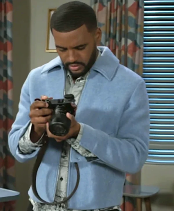 Beyond the Gates S01 Sean Freeman Blue Wool Jacket