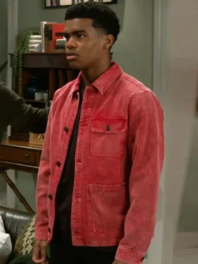 Beyond the Gates S01 Tyrell Richardson Red Corduroy Jacket