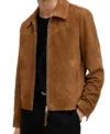 Black Mirror S07 Jimmi Simpson Suede Leather Jacket