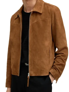 Black Mirror S07 Jimmi Simpson Suede Leather Jacket