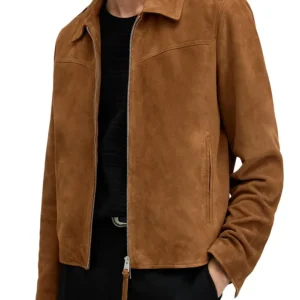 Black Mirror S07 Jimmi Simpson Suede Leather Jacket