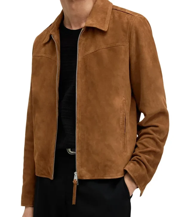 Black Mirror S07 Jimmi Simpson Suede Leather Jacket
