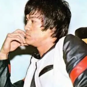 Black and White Leather Bruce Lee Jacket