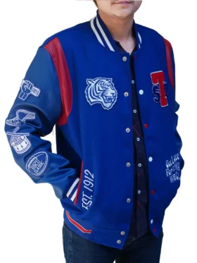 Blue Tennessee State 3.0 Varsity Jacket Front