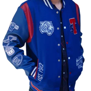 Blue Tennessee State 3.0 Varsity Jacket Front