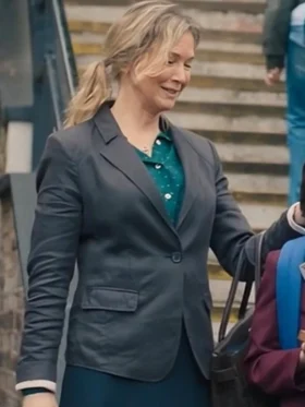 Bridget Jones Mad About the Boy Renée Zellweger Black Blazer Back