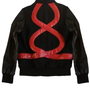 Buy Chris Brown Red Heart Bomber Jacket Back