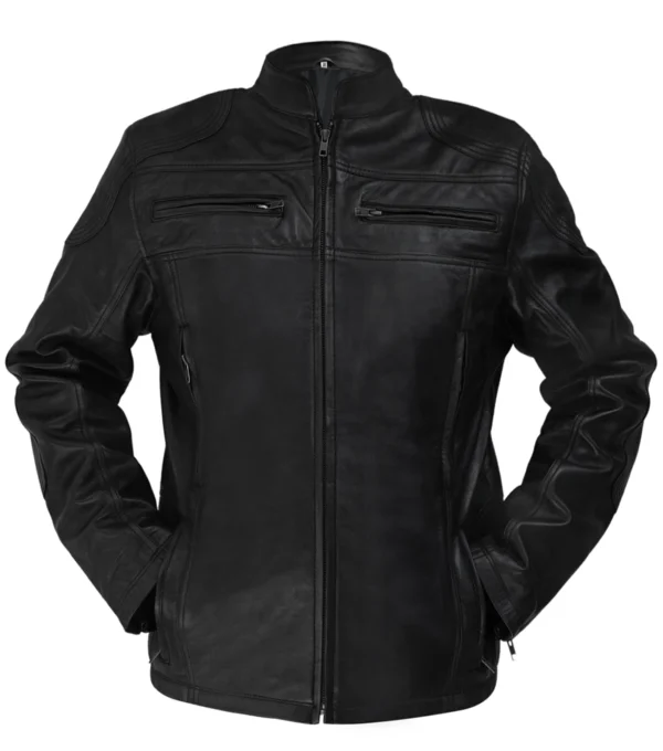Buy Classic Black Leather Motorcycle Jacket