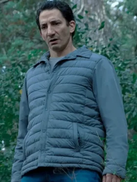 Caught S01 Marcos Brown Puffer Jacket Front