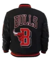 Chicago Bulls NBA Finals Champion Varsity Jacket Back