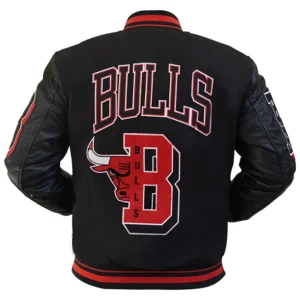 Chicago Bulls NBA Finals Champion Varsity Jackets Back