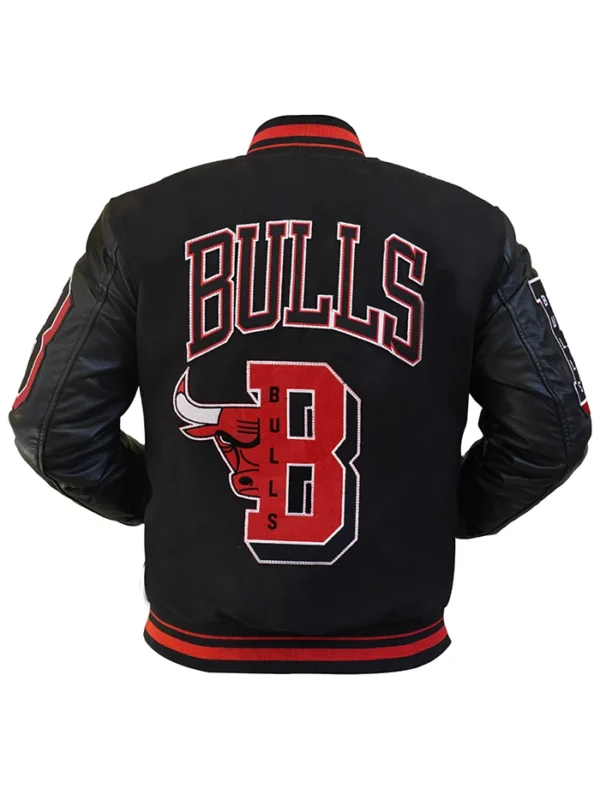 Chicago Bulls NBA Finals Champion Varsity Jackets Back