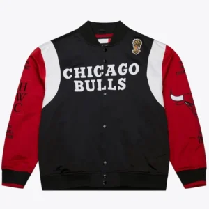 Chicago Bulls Satin Full Snap Jacket