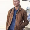 Civil War Kirsten Dunst Brown Jacket Side