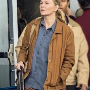 Civil War Kirsten Dunst Brown Jacket