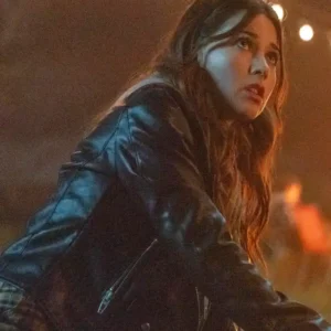 Clown in a Cornfield 2025 Katie Douglas Black Leather Jacket