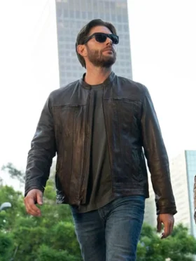 Countdown 2025 Jensen Ackles Leather Jacket Side
