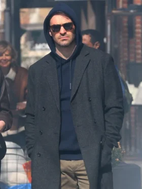 Daredevil Born Again Charlie Cox Grey Coat Side