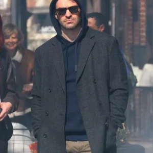Daredevil Born Again Charlie Cox Grey Coat Side