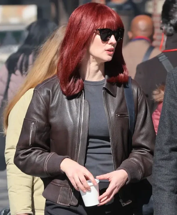 Daredevil Born Again Deborah Ann Woll Bomber Leather Jacket Side
