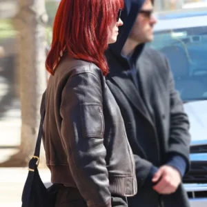 Daredevil Born Again Deborah Ann Woll Bomber Leather Jacket