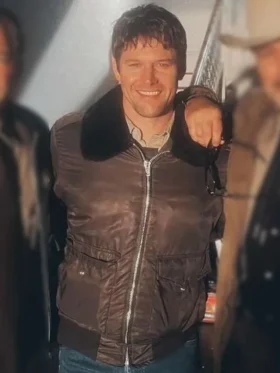 Day of Reckoning 2025 Zach Roerig Brown Jacket Side