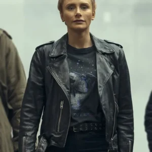 Deep Cover 2025 Bryce Dallas Howard Black Jacket Side