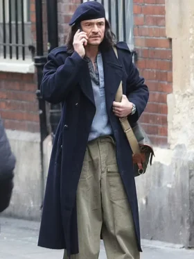 Deep Cover 2025 Orlando Bloom Blue Coat