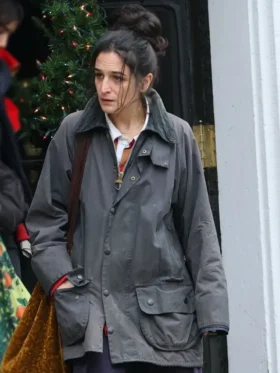 Dying for Sex S01 Jenny Slate Grey Jacket Side