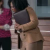 Elsbeth S02 April Matthis Brown Blazer