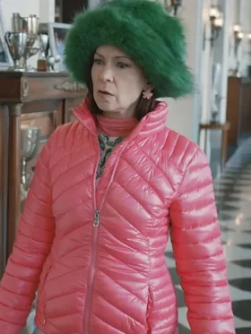 Elsbeth S02 Carrie Preston Pink Quilted Jacket